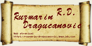 Ruzmarin Dragucanović vizit kartica
